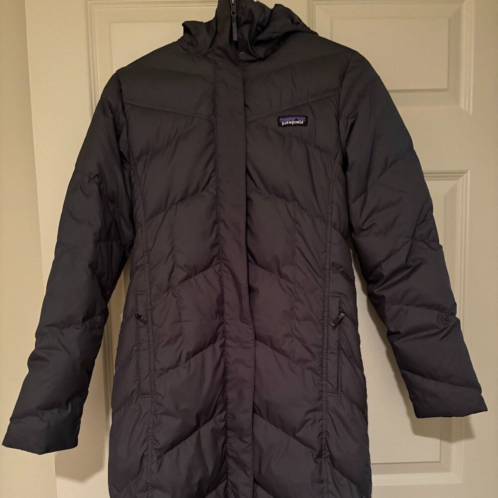 Gray Patagonia Parka Puffer Down Jacket
